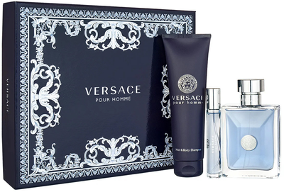 Zestaw męski Versace Pour Homme Szampon 150 ml + Woda toaletowa 100 ml + Woda toaletowa 10 ml (8011003879335)