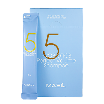 Бессульфатный шампунь для объема волос Masil 5 Probiotics Perfect Volume Shampoo с пробиотиками 8 мл