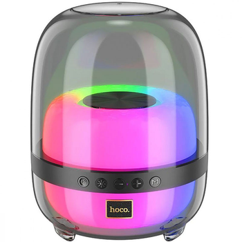 Портативная Bluetooth Колонка Hoco BS58 Crystal colorful luminous Magic Black Night