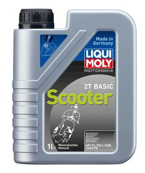 Минеральное моторное масло для скутеров Liqui Moly Motorbike 2T Basic Scooter Street 1л