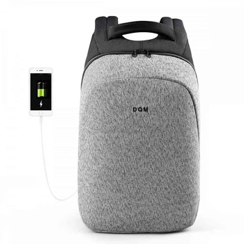 Рюкзак для ноутбука Tigernu D-83351 15.6", USB-порт для заряджання, водовідштовхувальний матеріал Black-Grey