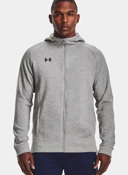 Кофта чоловіча Under Armour Hustle Fleece Full Zip Hoody S Сірий 1351313-025