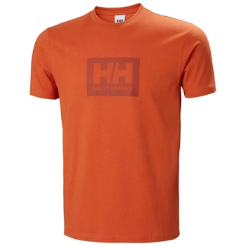 Футболка мужская Helly Hansen T-Shirt In Morbido Cotone Hh Box M Помаранчевий 53285-179