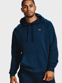 Кофта мужская Under Armour Rival Fleece Hoodie M Синій 1357092-408