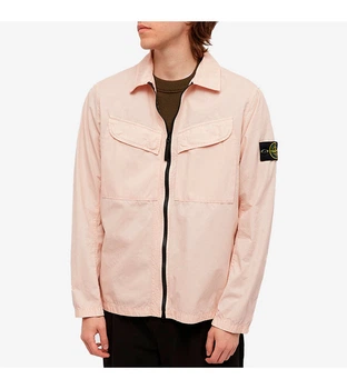 Куртка чоловіча Stone Island Brushed Cotton Canvas Zip XL Рожевий 7715101WN-V0180