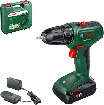 Аккумуляторная дрель-шуруповерт Bosch EasyDrill 18V-38, 1 акб 2.0 Ah, з/у, в кейсе (06039D8003)