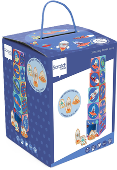 Пирамидка развивающая Scratch с фигурками Космос (5414561812289)