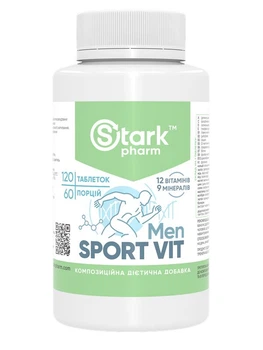 Спортивні вітаміни для чоловіків Stark Pharm Sport Vit for Men 120 таблеток (31344)