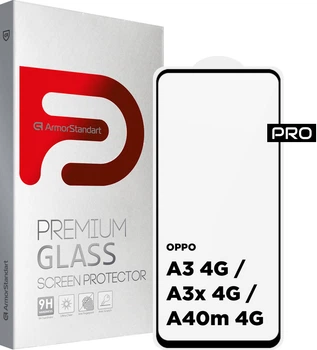 Защитное стекло для смартфона OPPO A3 4G/A3x 4G/A40m 4G ArmorStandart Pro Black (ARM80892)