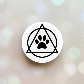 Попсокет держатель для телефона белый Popsocket Логотип квадроберов (принт 394)