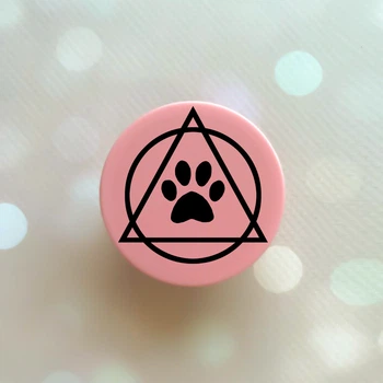 Попсокет держатель для телефона розовый Popsocket Логотип квадроберов (принт 394)