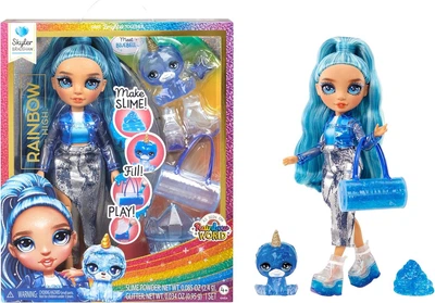 Игровой набор с шарнирной куклой Rainbow High Skyler Bradshaw Slime Kit & Pet Скайлер с аксессуарами (120216)