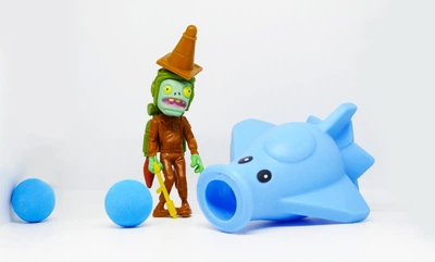 Игрушка Зомби и Самолет Голубой Растения против зомби Игровой Набор Plants vs Zombies (00356)