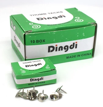 Кнопки канцелярские серебряные 50шт. Dingdi 320275