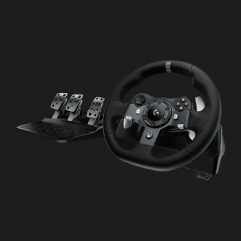 Игровой Манипулятор Проводнй руль и педали Logitech G920 Driving Force (Угол поворота 900 градусов) для PC / Xbox One / Black (941-000123)