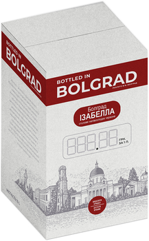 Вино Bolgrad кріплене десертне Ізабелла червоне десертне 10 л 16% bag-in-box (4820013030377)