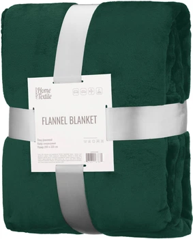Плед Ardesto Flannel Смарагдовий Двоспальний 200x220 см (ART0224SB)