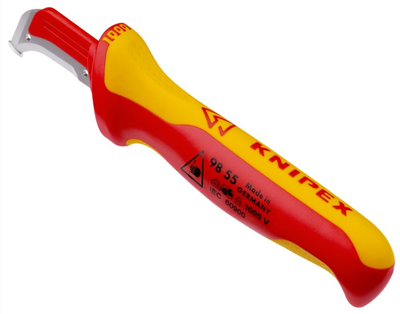 Ніж для розробки кабелів KNIPEX 98 55 (довжина леза - 38мм)