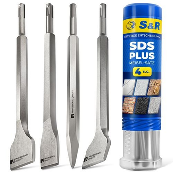 Набор зубил S&R Meister sds-plus 4 шт