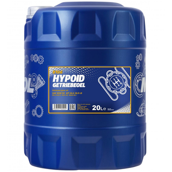 Масло трансмиссионное полусинтетическое 20л 80W-90 Hypoid Getriebeoel Mannol, MN8106-20