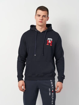 Худі чоловіче Tommy Hilfiger 11399 2XL Темно-синє (smt2000000024608)