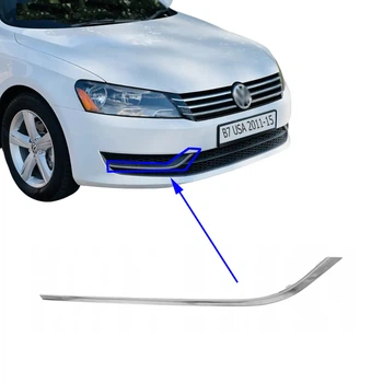 Хром молдинг для решітки переднього бампера Volkswagen Passat B7 (NMS) USA 2011-15 правий 561-853-102-2ZZ