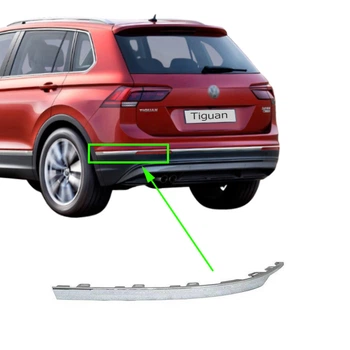 Молдинг хром заднього бампера Volkswagen Tiguan 2016-21 лівий 5NN-853-841-2ZZ