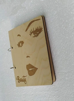 Деревянный блокнот "Beauty" (на кольцах), ежедневник из дерева