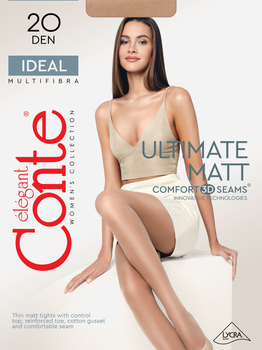 Колготы 20 Den женские больших размеров Conte Ideal 16С-29СП 5 р Бежевые (4810226162415)