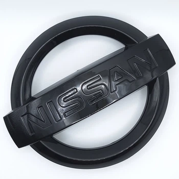 Емблема логотип Nissan на решітку радіатора 153*131 мм (чорний, глянець) 628891JA0A