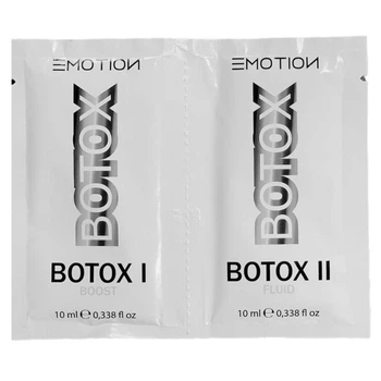 Холодна реконструкція волосся Krom EMOTION BOTOX (FLUID+BOOST) Набір 2 пакетики по 10 мл