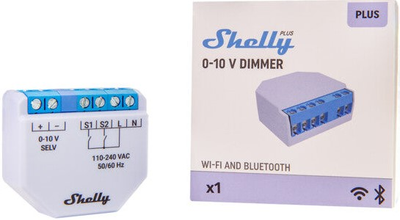 Розумний регулятор освітленості Shelly Plus 0-10V (3800235265703)