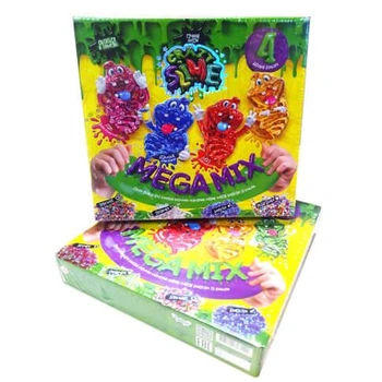 Набор для создания слаймов Danko toys Crazy Slime 4 в 1 развивающий SLM-03-01U,02U