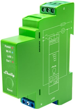 Розумний регулятор освітленості Shelly Pro Dimmer 1PM (3800235268162)