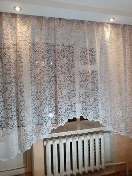 Тюль Арка Gardinaland висота 195 см ширина 315 см жакард білий (Арт 159 р)