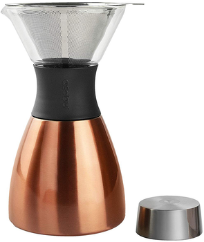 Zestaw do parzenia kawy Asobu Pour Over 1 L z termosem Copper (PO300 COPPER/BLACK)