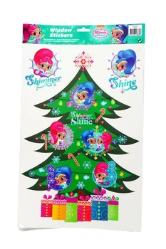 Новорічні наклейки для вікон Shimmer & Shine Nickelodeon (N1-00200)