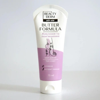 Крем для ног Beautyderm Butter Formula с чечевиной и экстрактом лаванды, 75 мл