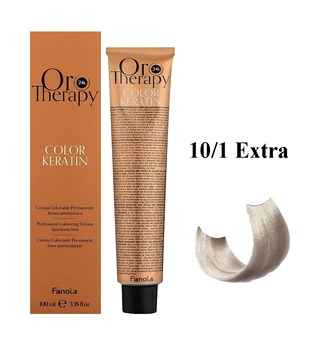 Безаміачна крем-фарба для волосся Fanola Oro Therapy Extra №10/1 platinum Blonde ash extra 100 мл