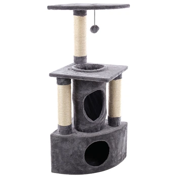 Когтеточка (дряпка) для котов Flamingo Rochefort игровой комплекс 38х38х105см (1031284)