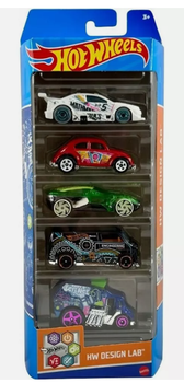 Набор базовые машинки Хот Вилс 5 шт Hot Wheels 5-Pack Design Lab (HLY72)