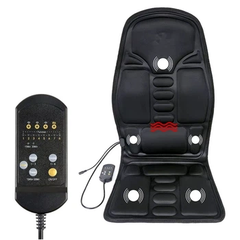 Масажна накидка RIAS Massage Cushion JB-100B з підігрівом + Пульт 12/220V Black (3_05640)