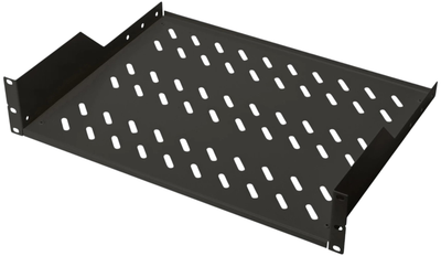 Półka do szafy serwerowej Digitus DN-19 TRAY-2-SW rack shelf 2U 48.3 cm 19" Black (4016032222613)