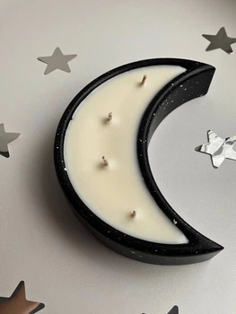Ароматична свічка Julia's Candle Santal and coconut темний місяць 15см (6163990440333)
