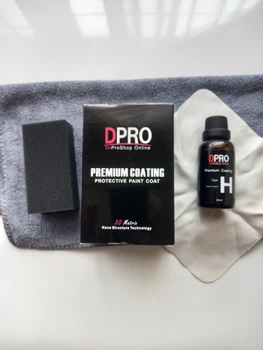Жидкое стекло нано керамика для авто Dpro Type H 30 мл + микрофибра гидрофобное покритие