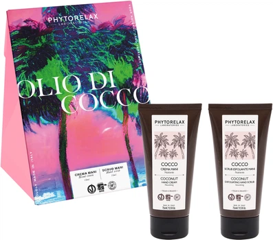 Набор Phytorelax Laboratories Olio di Cocco Крем для рук 75 мл + Скраб для рук 75 мл (8030976032882)