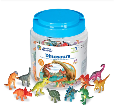 Zestaw figurek Learning Resources Dinozaury do nauki liczenia 60 szt (0765023008111)