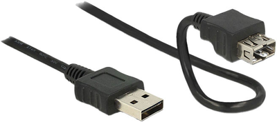 Kabel Delock EASY-USB 2.0 Type-A - EASY-USB 2.0 Type-A Black 2 m (4043619836659)