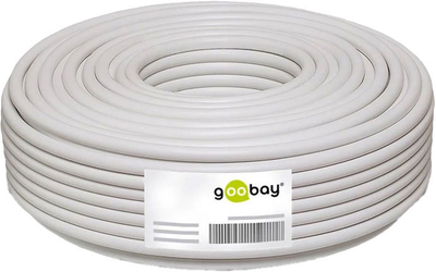 Kabel głośnikowy Goobay 2x 2.5 mm² White 10 m (4040849151170)