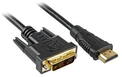 Кабель Sharkoon Адаптер HDMI - DVI-D Dual Link (24+1) Black 5 м (4044951015238)